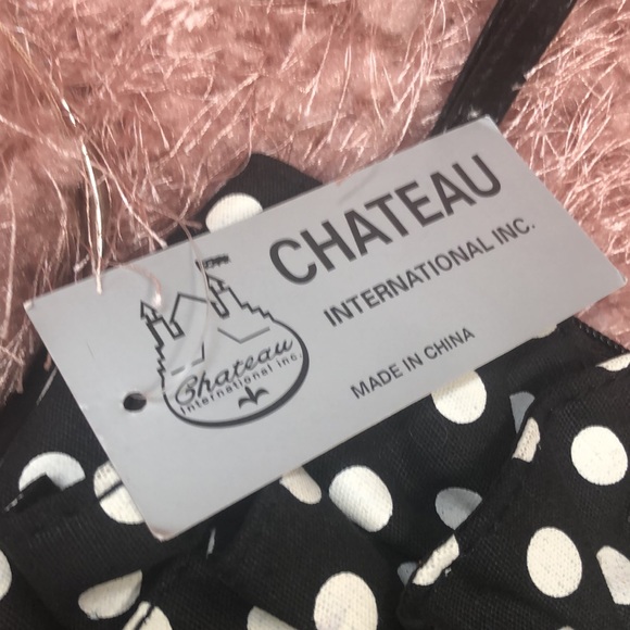 Black with white polka dots wrist purse - Picture 5 of 7